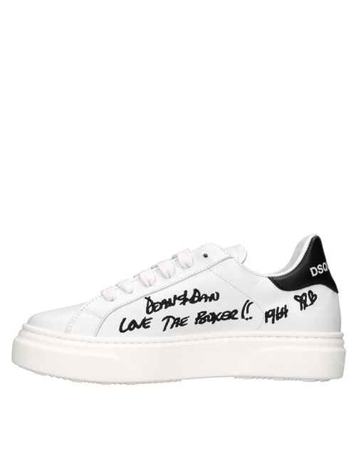 Sneakers in pelle DSQUARED2 | 79306 GINEVRABIANCO-NERO-ROSSO